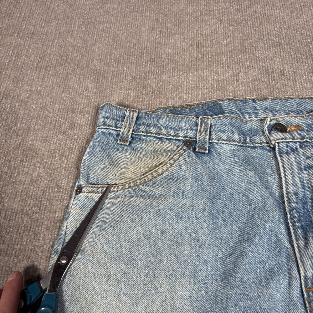 Vintage Levis 506 Jeans Mens 34x30 (Tag 36x30) Orange Tab Blue Denim Made In USA - Picture 7 of 16